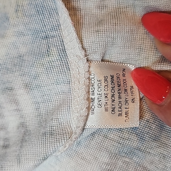 NEW STYLE & CO 3/4 SLEEVE MULTICOLOR PULLOVER TEE - Picture 11 of 12